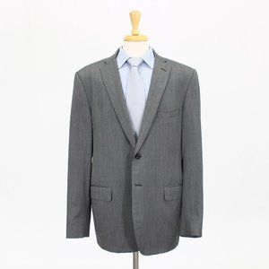 Tom James 44L Gray HB 2-Button Sport Coat Blazer Jacket B467